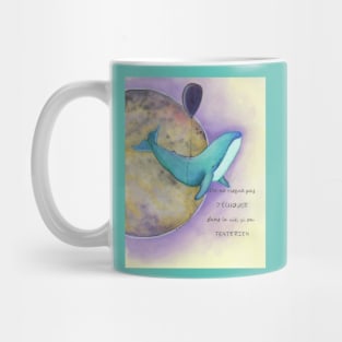 Une baleine en visite sur la lune Mug